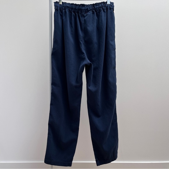 Xirena Rex pants M blue navy tide cotton drawstring side stripe cropped pant USA - Picture 8 of 12